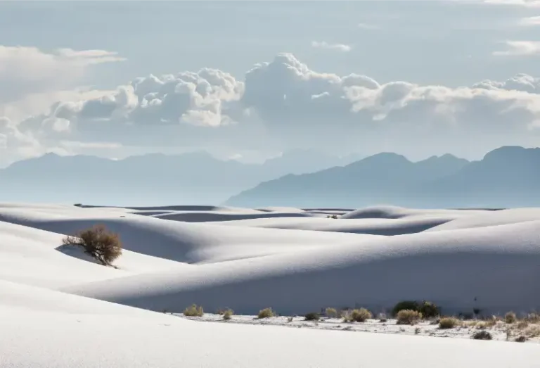Unusual White Sand Dunes White Sands National Monument New Mexico
