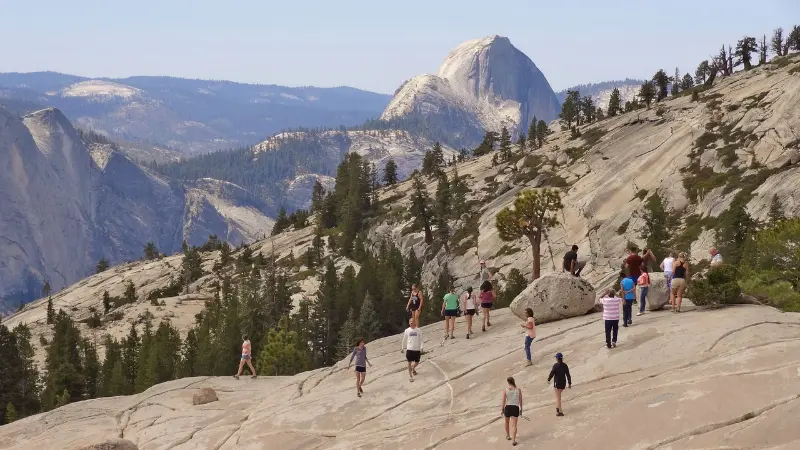 Yosemite Mountains Scenic Overlook California